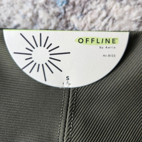 Offline by Aerie Women's Size Small Olive Green Goals 7/8 Leggings Workout NWT - Picture 3 of 3